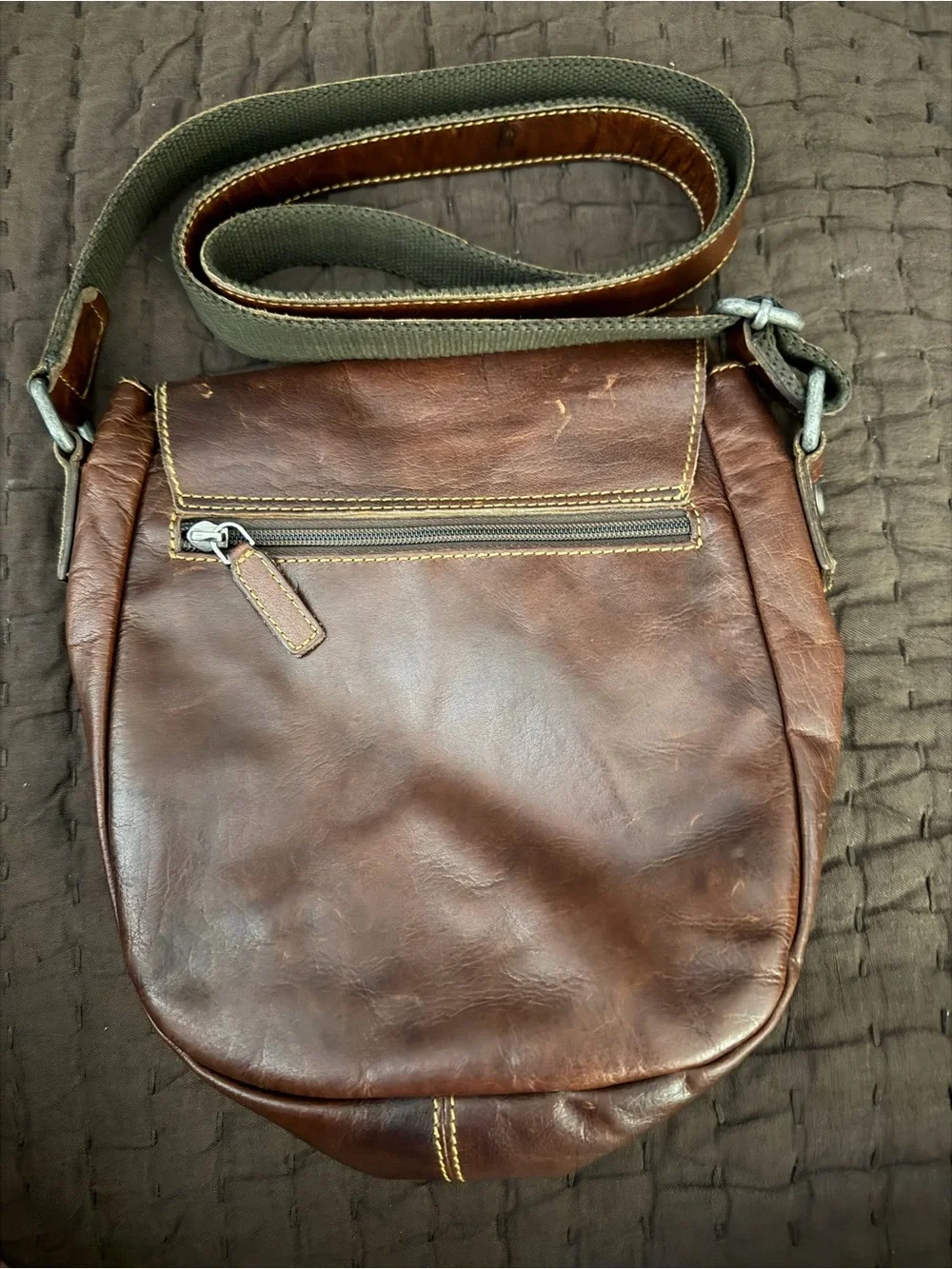 Jack George’s Brown Leather Crossbody Bag - Casual Everyday